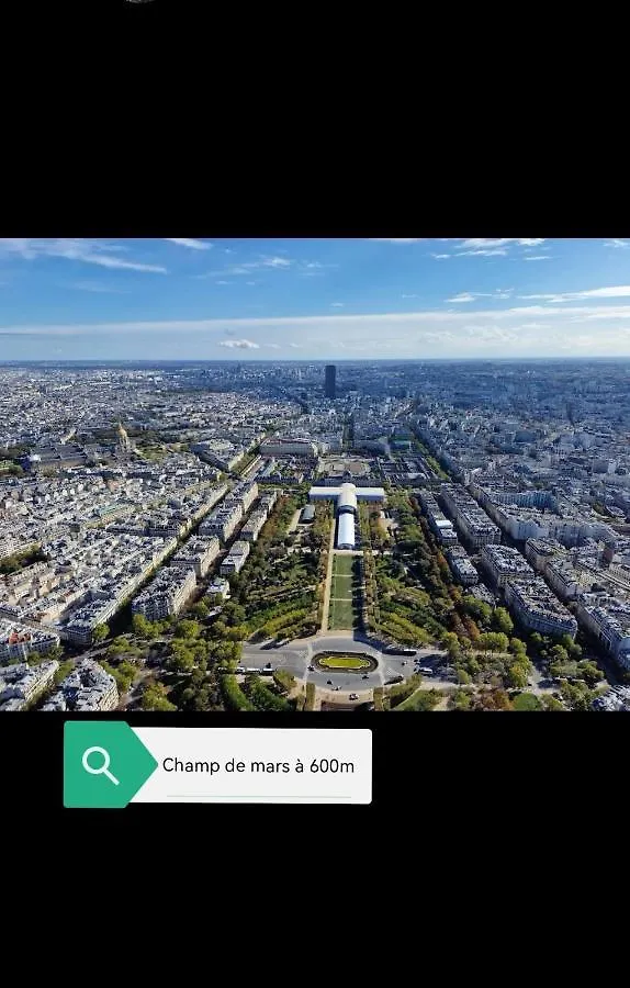 דירות פריז Studio & Tour Eiffel & Champ Mars